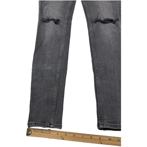 Allsaints Women's Black Grace Slashed Skinny Jeans - Picture 13 of 13